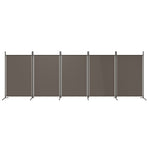Romdeler Med 5 Paneler Antrasitt 433X180 Cm Stoff