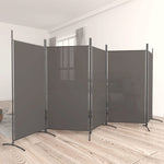 Romdeler Med 5 Paneler Antrasitt 433X180 Cm Stoff