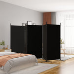 Romdeler Med 5 Paneler Svart 433X180 Cm Stoff