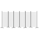 Romdeler Med 6 Paneler Hvit 520X180 Cm Stoff