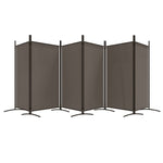 Romdeler Med 6 Paneler Antrasitt 520X180 Cm Stoff