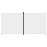 Romdeler Med 2 Paneler Hvit 348X180 Cm Stoff