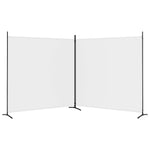 Romdeler Med 2 Paneler Hvit 348X180 Cm Stoff
