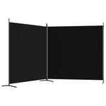 Romdeler Med 2 Paneler Svart 348X180 Cm Stoff