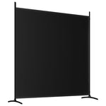 Romdeler Med 2 Paneler Svart 348X180 Cm Stoff