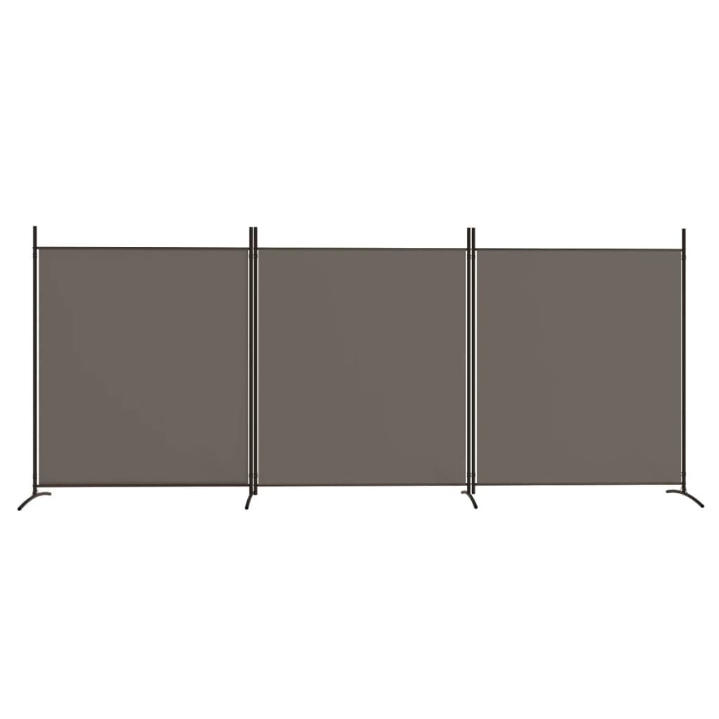 Romdeler 3 Paneler Antrasitt 525X180 Cm Stoff