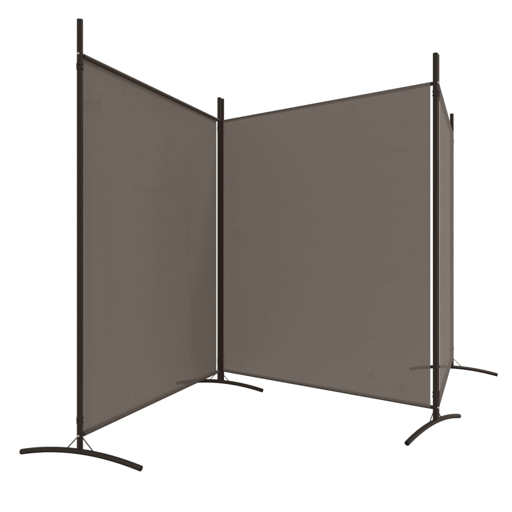 Romdeler 3 Paneler Antrasitt 525X180 Cm Stoff