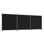 Romdeler 3 Paneler Svart 525X180 Cm Stoff