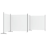 Romdeler 4 Paneler Hvit 698X180 Cm Stoff