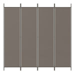 Romdeler 4 Paneler Antrasitt 698X180 Cm Stoff
