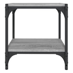 Tv-Benk Grå Sonoma 40X33X41 Cm Konstruert Tre Og Stål