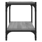 Tv-Benk Grå Sonoma 40X33X41 Cm Konstruert Tre Og Stål