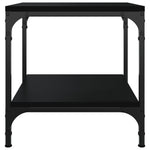 Sidebord 2 Stk Svart 40X40X40 Cm Konstruert Tre
