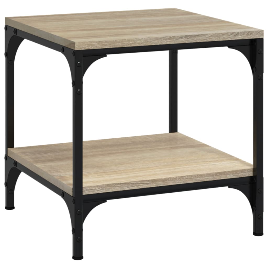 Sidebord 2 Stk Sonoma Eik 40X40X40 Cm Konstruert Tre