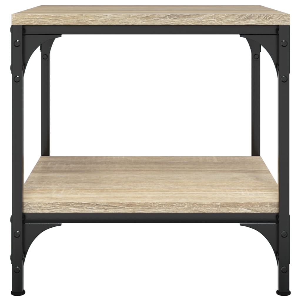 Sidebord 2 Stk Sonoma Eik 40X40X40 Cm Konstruert Tre