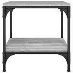 Sidebord 2 Stk Grå Sonoma 40X40X40 Cm Konstruert Tre