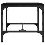 Sidebord 2 Stk Svart 40X40X35 Cm Konstruert Tre
