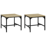 Sidebord 2 Stk Sonoma Eik 40X40X35 Cm Konstruert Tre
