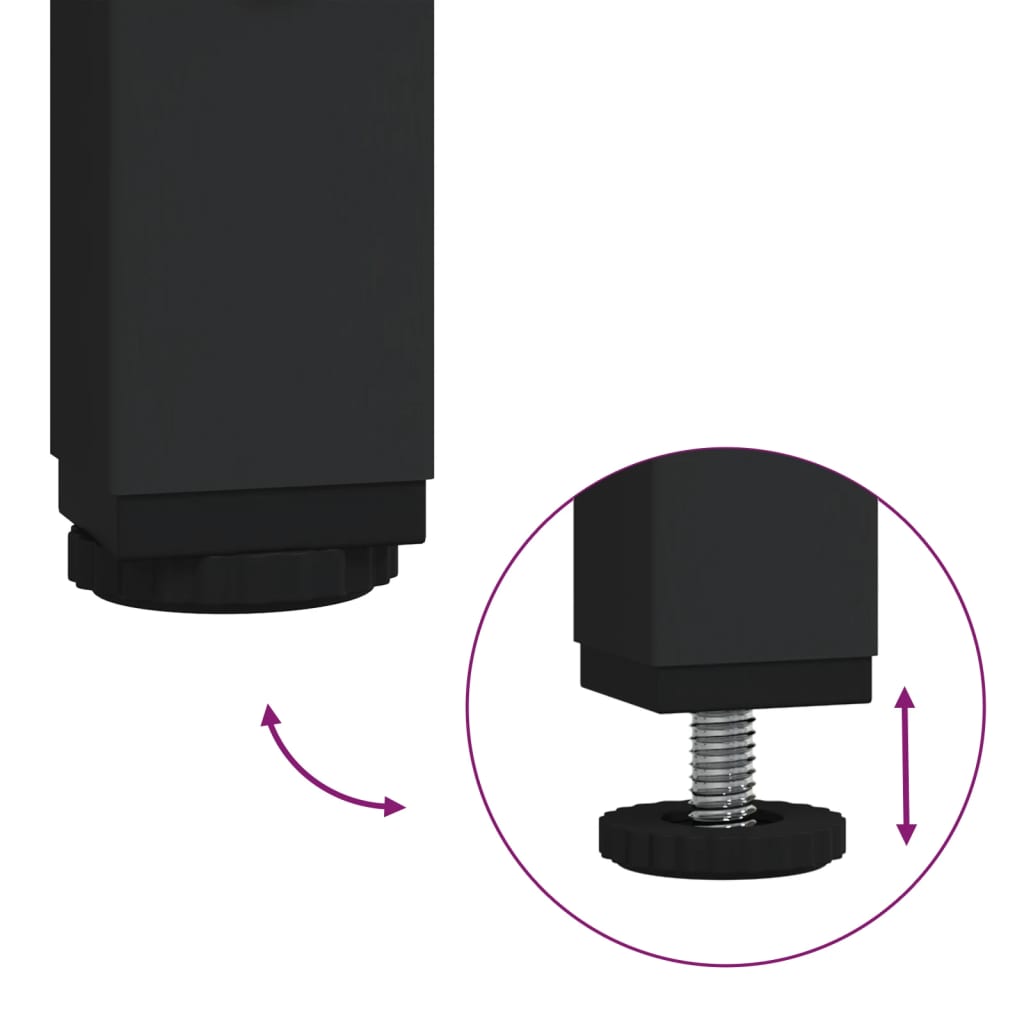 Sidebord 2 Stk Røkt Eik 40X40X35 Cm Konstruert Tre