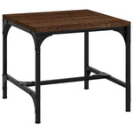 Sidebord 2 Stk Brun Eik 40X40X35 Cm Konstruert Tre