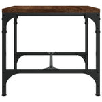 Sidebord 2 Stk Brun Eik 40X40X35 Cm Konstruert Tre