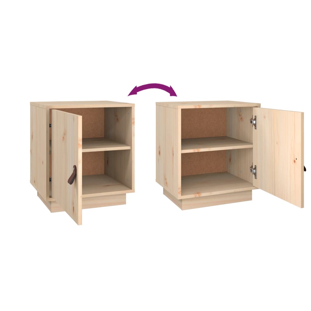 Nattbord 40X34X45 Cm Heltre Furu