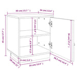 Nattbord 40X34X45 Cm Heltre Furu