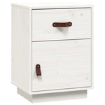 Nattbord Hvit 40X34X55 Cm Heltre Furu