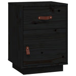 Nattbord Svart 40X34X55 Heltre Furu