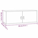Veggskap 80X30X30 Cm Heltre Furu