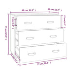 Skjenk 80X40X75 Cm Heltre Furu
