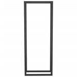 Vedstativ Matt Svart 50X28X132 Cm Stål