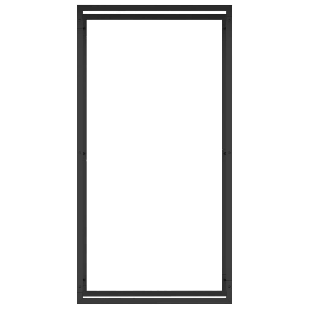 Vedhylle Matt Svart 80X28X154 Cm Stål