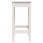 Barstoler 2 Stk Hvit 40X40X78 Cm Heltre Furu