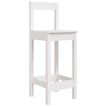Barstoler 2 Stk Hvit 40X41,5X112 Cm Heltre Furu