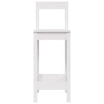 Barstoler 2 Stk Hvit 40X41,5X112 Cm Heltre Furu