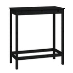 Barbord Svart 100X50X110 Cm Heltre Furu