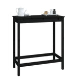 Barbord Svart 100X50X110 Cm Heltre Furu