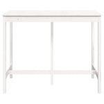 Barbord Hvit 140X80X110 Cm Heltre Furu