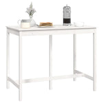 Barbord Hvit 140X80X110 Cm Heltre Furu