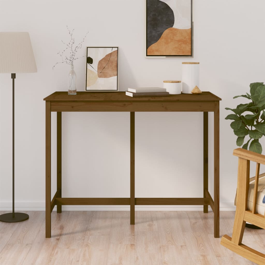 Barbord Honningbrun 140X80X110 Cm Heltre Furu