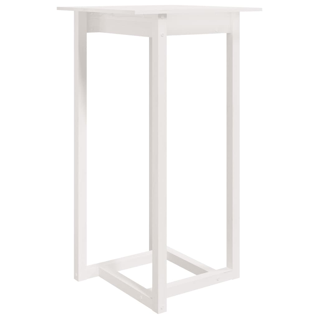Barbord Hvit 60X60X110 Cm Heltre Furu