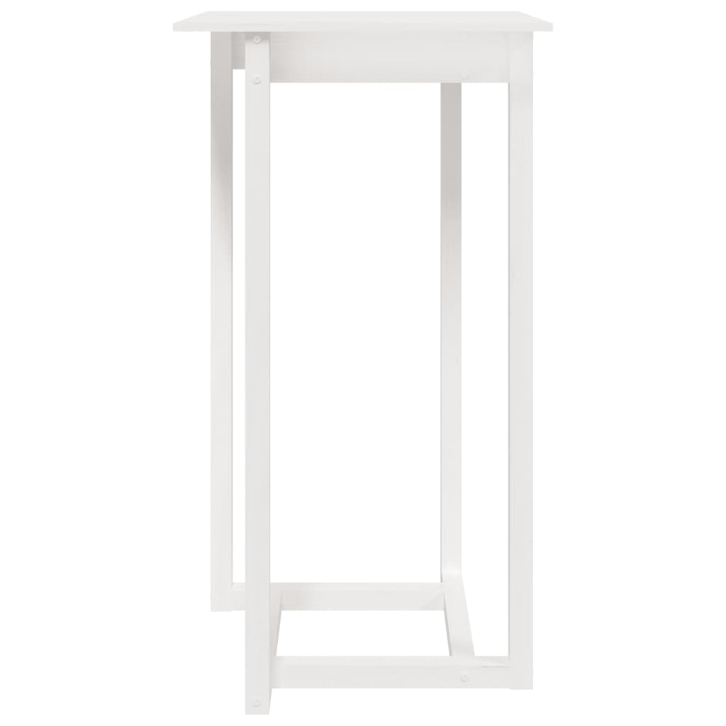 Barbord Hvit 60X60X110 Cm Heltre Furu