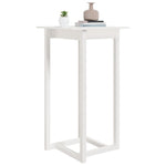 Barbord Hvit 60X60X110 Cm Heltre Furu