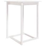 Barbord Hvit 80X80X110 Cm Heltre Furu