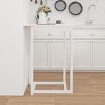 Barbord Hvit 80X80X110 Cm Heltre Furu