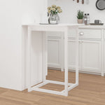 Barbord Hvit 80X80X110 Cm Heltre Furu