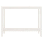 Konsollbord Hvit 110X40X80 Cm Heltre Furu
