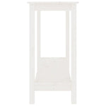 Konsollbord Hvit 110X40X80 Cm Heltre Furu