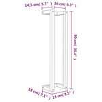 Håndklestativ 23X18X90 Cm Heltre Furu